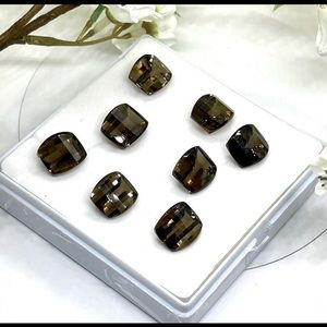 Barrel Cut Smoky Quartz Loose Gemstone Set
